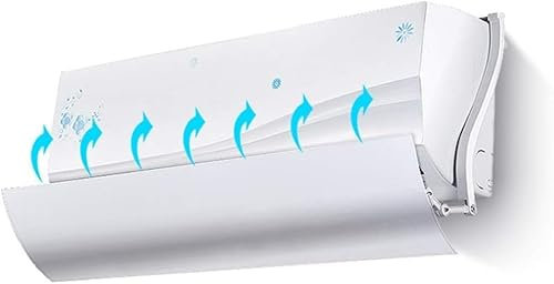 Wrobelax Air Conditioning Wind Deflector Kid's Room Bedroom Living Room Air Conditioner Deflector, Wall-mounted Air Conditioning Windshield Baffle, Easy to Install(Size:126cm-Length)