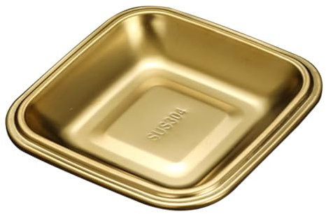 SHOWERORO 304 Steel Square Plate Easy Clean Store for BBQ Roast Meat Buffet Parties Restaurants