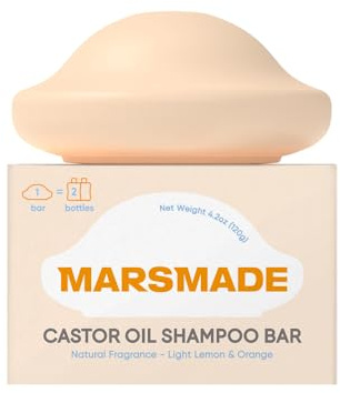 MARS MADEHair Shampoo Bar 2.0 - Idratante & Umectante Sapone Naturale per Crescita Capelli & Nutrizione Scalp - Sapone Solido per Tutti i Tipi di Capelli (120 g, 4.23 oz)
