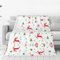 Bedruckte Decke mit Weihnachtsmotiv, superweich, fusselfrei, für alle Jahreszeiten
