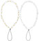 EupHHonycs Lot de 2 sangles de poignet en perles pour appareil photo - Jolies sangles de téléphone à breloques en perles - Porte-clés décoratif pour portefeuille, appareil photo, téléphone, cordon de