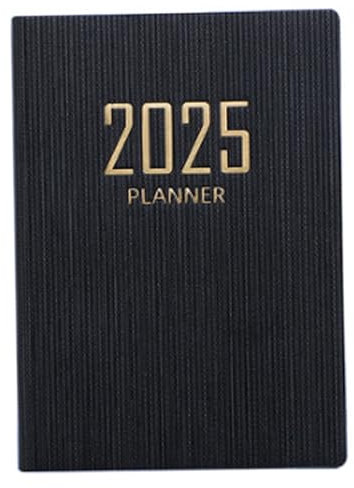 Mini -Planer 2025, 120 Seiten A7 -Kalenderbuch, Smooth -Schreiben kleiner Notizbuch mit PU -Cover, tragbar