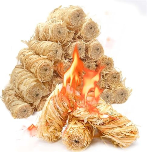 150 PCS Fire Starters for Campfires Grill BBQ Camping Fireplace Fire Pit, Quick Light Camping Wood Charcoal Fire Starter, Waterproof Natural Fire Starters for Indoor/Outdoor Use