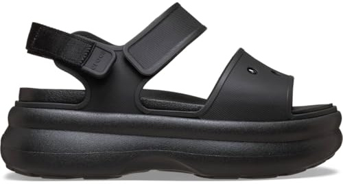 Crocs Women's Soho Y Strap Sandals Black 8 Medium