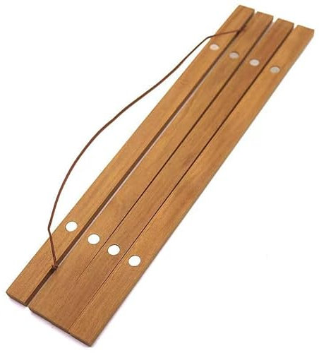 Mounteps 21/30/40/50CM Marco fotográfico de madera magnética Cartel impreso Arte Collar de madera (El amarillo, 51)
