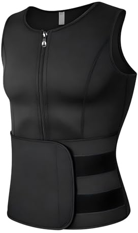 Gilet de Sudation Homme Sauna Néoprène pour Minceur Ceinture de Sudation Fitenes Sports Débardeur