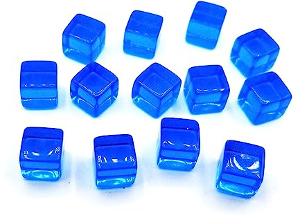 UNTERING 200 Stück 8 mm Acrylwürfel, 6-seitige Würfel, klares Rollenspiel, Puzzle, Spielzeug, Brettspiel, Würfel, Party