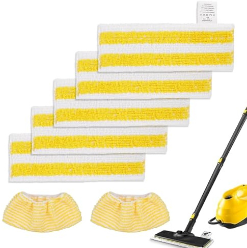 NINESPRING Lot de 7 Chiffons de Rechange en Microfibre Compatible avec Karcher Easyfix SC 1, SC 2, SC 3, SC 4, SC 5 Nettoyeurs,Bonnettes Microfibres Nettoyeurs à Vapeur