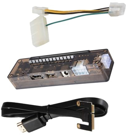 Ipetboom External Laptop Graphics Card Dock Portable PCI-E 16x Adapter with Multiple Input Interfaces Maximum Power Output 220W Suitable for Professional Use and Gaming