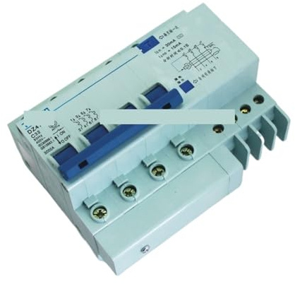 Disjoncteur différentiel DZ47LE 4P 32A 400V~ 50HZ/60HZ avec protection contre les surintensités et les fuites RCBO
