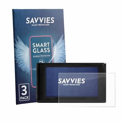 Savvies 3 Stück Panzer Schutz Glas für Luocute S966 9H Schutzfolie, Glas-Folie, HD Klar, Blasenfrei, Anti-Fingerabdruck, Stoßfest, Displayschutz