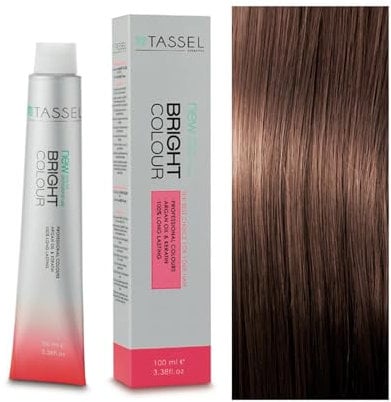 Tinte Permanente Tassel Bright Colour con Argán y Keratina - Nº7.77 RUBIO MEDIO CHOCOLATE - 100 ml