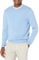 Amazon Essentials Men's Long-Sleeve Crewneck Jumper, 100% Cotton, Big & Tall Options Available, Light Blue Heather, L