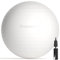URBNFit Gymnastikball – Yoga-Ball für Workout, Pilates, Schwangerschaft, Stabilität – Schweizer Balance-Ball mit Pumpe – Fitness-Ballstuhl für Büro, Zuhause, Fitnessstudio, Arbeit, Weiß, 45,7 cm