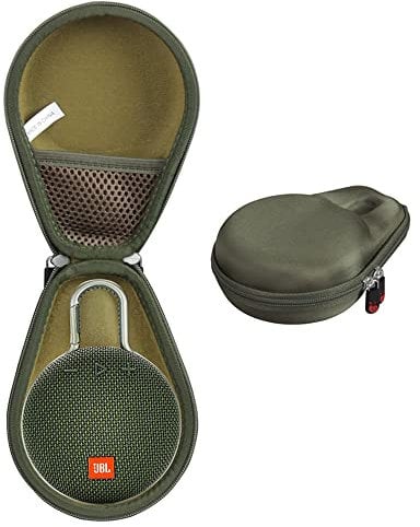 Hard Travel Case for JBL CLIP 3 Portable Bluetooth Wireless Speaker by Hermitshell (Dark Green)