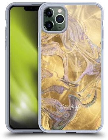Head Case Designs Officially Licensed Nature Magick Gold Mermaid Rose Gold Marble Gel Case [Military Grade Protection] Compatible with Apple iPhone 11 Pro Max and Compatible with MagSafe