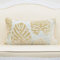 Alerfa 30,5 x 50,8 cm rechteckiges Blatt Kissen Stickerei Schnitt Samt Kissenbezug Luxus Modern Lendenwirbelkissen Dekokissen für Couch Sofa Wohnzimmer Schlafzimmer Auto Beige