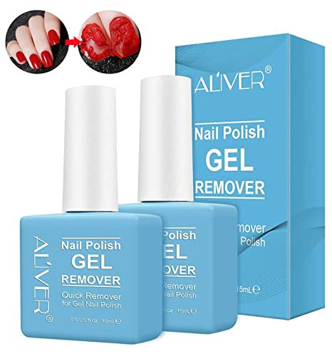 Nail Polish Remover (2 Pack) - Remove Gel Nail Polish Within 2-3 Minutes - Quick & Easy Polish Remover - No Need For Foil, Soaking Or Wrapping- 15 ml