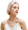 ZIMASILK 22 Momme 100% Mulberry Silk Sleep Cap for Women Hair Care,Natural Silk Hair Wrap for Sleeping, Bonnet with Elastic Stay On Head, Classic Pleated(1Pc, Light Plum/Pink)
