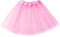 Syhood Mädchen Tütü 2-8 Jahre Tutu Paillette Ballett Tanz Rock 3 Schichten Tüll Paillette Stern Pettiskirt Ballettrock für Party Geburtstag Tanzen Party Performance(Rosa)
