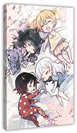 Anime-Poster RWBY JPG (3) auf Leinwand, Wandkunst, Dekordruck, Gemälde für Wohnzimmer, Schlafzimmer, Dekoration, 60 x 90 cm, Rahmen
