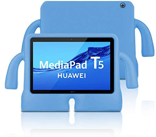 Funda Goma EVA [Huawei MediaPad T5] Antigolpe Tablet Protección Silicona Reforzada | Azul | a Prueba de Golpes Resistente para niños