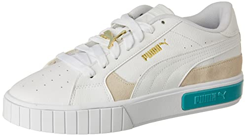 PUMA Damen Cali Star Jewel WNS Sneaker, White-Porcelain-Marshmallow, 39 EU