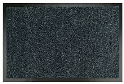 Premium Fußmatte Anthrazit 50x70 cm für Innen und Außen - Schmutzfangmatte mit sehr guter Schmutzaufnahme - rutschfest & waschbar - Küchenteppich, Teppich Läufer, Küchenläufer, Eingangsmatte