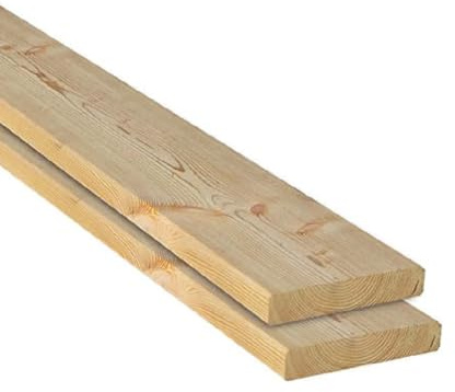 Gartenwelt Riegelsberger Terrassendiele Lärche Natur 27x142 mm 110 cm | glatt – 4-seitig gehobelt & gefast – Dielen für Terrasse