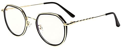BOUACOUA Blaulichtfilter Brille ohne Sehstärke Anti-Blaulicht Gläser Brille für Damen und Herren