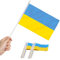 Anley Ukraine Mini-Flagge 12 Stück – handgehaltene kleine ukrainische Miniatur-Flaggen am Stab – lichtbeständig und lebendige Farben – 12,7 x 20,3 cm mit solider Stange und Speerspitze