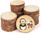50 Stücke Naturholzscheiben Holz,6-7cm Holz Log Scheiben ohne Loch Unvollendete Holzkreise,Holzscheiben für DIY Handwerk HolzScheiben Hochzeit Mittelstücke Weihnachten Dekoration Baumscheibe