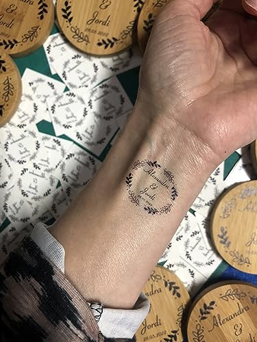Uvimark - 50 Tatuajes Personalizados 4x4 cm con tu Foto o Diseño | Calcomanías Temporales con tu Foto o Diseño, Bodas, Despedidas, Cumpleaños, Duración 5-7 Días, Adultos y Niños, Desde 3 Años