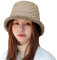 ITODA Mütze Damen Winter Fischermütze Doppelseitig Warm Fischerhut Verdickt Pelzig Wintermütze Winddicht Eimerhut Mode Bucket Hut Weich Teddyfleece Anglerhut Kariert Mütze Herbst Outdoor Geschenk
