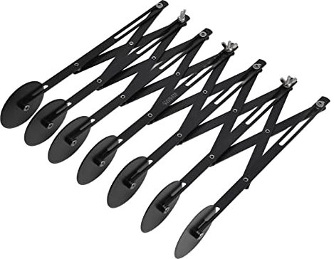 Cortador de repostería, cuchillo para masa, rebanador de Pizza de acero inoxidable, cortador de rodillo de Pizza extensible, divisor de galletas para el hogar, cocina, uso para hornear(7 ruedas)