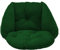 SuperKissen24. Kissen für Hängesessel, Hängestuhl - Runde Sitzkissen mit Silikonfaser - Kissen für Hängeschaukel aus Samtstoff - Hängesitz - Indoor & Outdoor - Dekokissen für Allergiker - Grün
