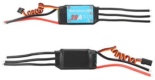 Contrôleur de Vitesse électronique sans Balais ESC pour Hélice sous-Marine de Navire RC - Contrôleur de Vitesse électronique Haute Performance pour Maquettes de Bateaux et Bateaux (20A)
