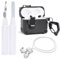 Airpods 3rd Generation Case Cover with Airpods Cleaning Kit & Magnetic Anti-lost Straps, Secure Lock Clip Full Body Shockproof Hard Shell Protection Case for Apple Airpod 3 Gen 2021, Front LED Visible