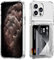 ACANDYA for iPhone 11 Pro Max Case Wallet Clear Protective Phone Case with Credit Card Holder Heavy Duty Protection Shockproof Anti-Scratch Anti-Yellow Cover for iPhone 11 Pro Max 6.5 inch Transparent