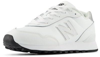 New Balance Damen 515 V3 Sneaker, Weiß/Silber, 38 EU