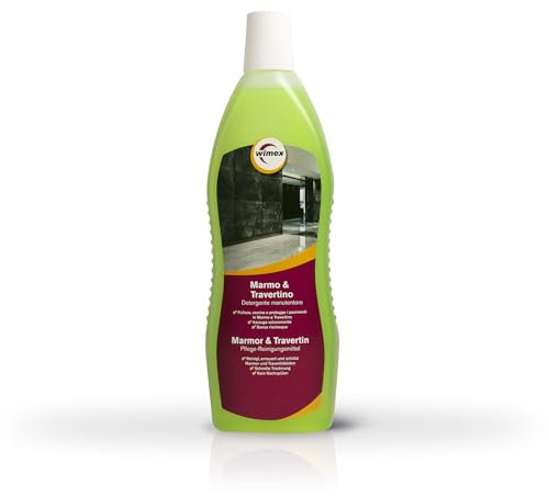 Wimex® Detergente per Pavimenti in Marmo e Travertino. Pulizia Professionale e Brillantezza Senza Sforzo. 1 litro