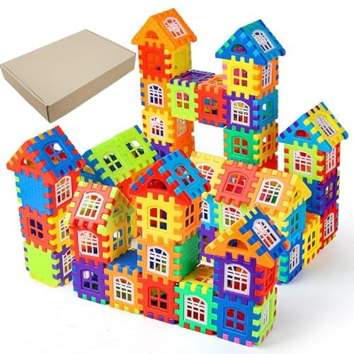 HNBTX kit costruzioni fortezza per bambini,costruzioni per bambini,giochi costruzioni,blocchi costruzioni bambini,costruzioni per bambini 1 2 3 4 5 anni (E-019)