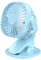 FAPPEN USB Ventilator, 3-Geschwindigkeiten Justierbarer & Leiser USb Ventilator, 360° Drehung Mini Ventilator, Tragbarer Kühltischventilator für Home Outdoor Office (Blau)