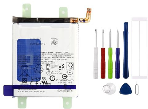 SWARK Batteria di ricambio EB-BS918ABY compatibile con Samsung Galaxy S23 Ultra 4855 mAh batteria di ricambio con set di attrezzi