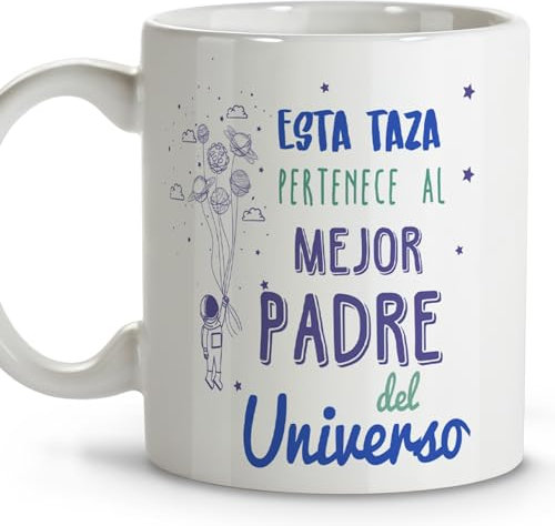 LolaPix Regalo para padre. Tazas de cafe. Día del padre regalos. Regalos para padres. Taza cerámica 330 ml.