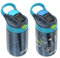 Contigo AutoSpout Water Bottle, 14oz, Pack of two, Blueberry/Blue Raspberry & Blueberry Nightfall