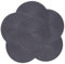 fanquare Black Placemats Set of 6 Handmade Woven Placemats Round Table Mats Heat Resistant Washable Non-Slip Tablemats for Dining Kitchen Table Decoration 38cm