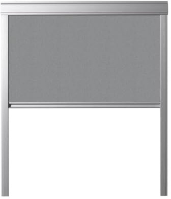 BAUBAY Verdunkelungs-Rollo für Dachfenster Graphit FAKRO | ARON | OptiLight | ERW,Fenstercode: 66 x 118 cm – einfache Montage | Fast vollständige Verdunkelung | schmutzresistentes Material