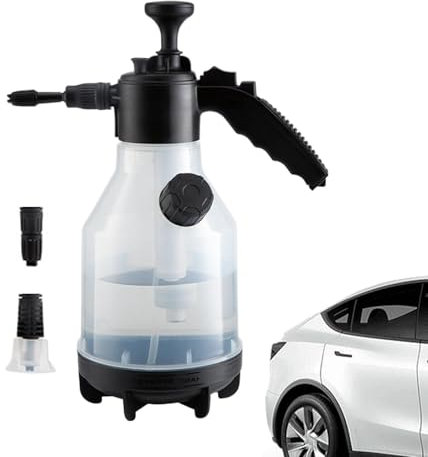 Schaumsprüher Autowäsche | DREI Düsen Pflanzensprüher Gießkanne Drucksprüher Flasche, 2L Schaumsprüher Autoseifensprüher, Garten Pumpsprüher für Hausreinigung, Autoreinigung