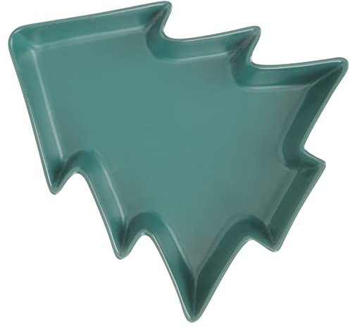 KITANDOVE Weihnachtsbaum Snackteller Aus Keramik Kreative Matte Grüne Servierplatte Für Plätzchen Nüsse Und Süßigkeiten Für Festlichkeiten Und Partys